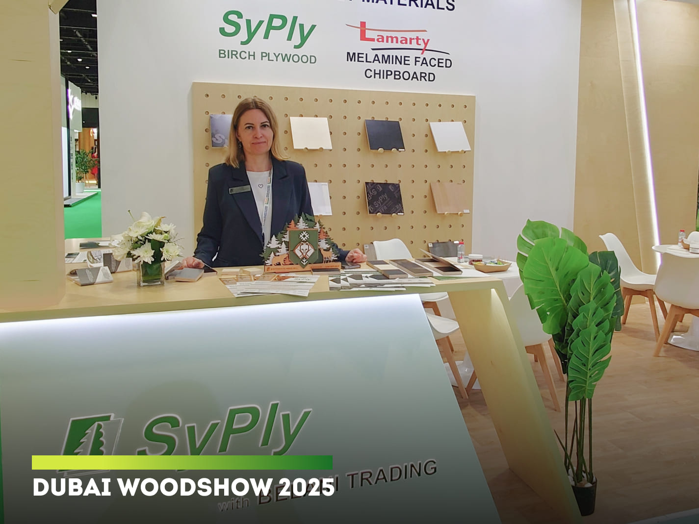 Syply plywood and Lamarty MFC at the Dubai Woodshow 2025 exhibition