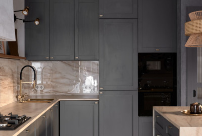 Кухонный гарнитур (<a style='text-decoration:underline;' href='/lamarty/decors/graphite.html'>Графит</a>)