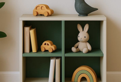 Стеллаж в детской (<a style='text-decoration:underline;' href='/lamarty/decors/sandal.html'>Сандал</a>)
